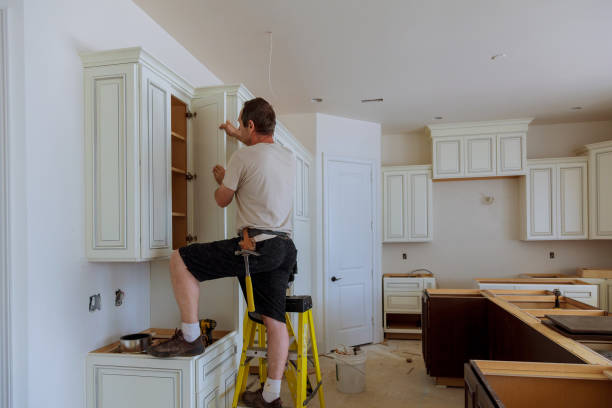 Kitchen island installation in Osprey by JMT Kitchen Cabinet