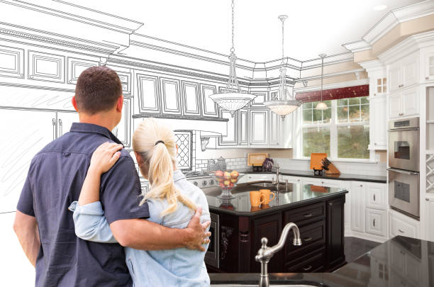 Custom kitchen cabinets installed in a Osprey home